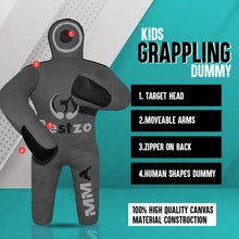 Load image into Gallery viewer, MMA Grappling Dummy- Punching Bag for Kids Wrestling BJJ Judo Karate Throwing Self Defense Boxing Brazilian Jiu Jitsu Dummies - UNFILLED