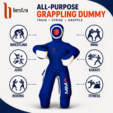 Load image into Gallery viewer, Bestzo MMA Grappling Dummy- Brazillian Jiu Jitsu Kick Boxing Training, Wrestling Dummy Boxing Equipment for Training- Unfilled
