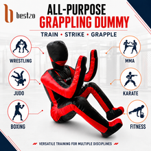Load image into Gallery viewer, MMA Grappling Dummy, Handmade BJJ Wrestling Dummy Judo Punching Bag Brazilian JIU Jitsu Submission Self Defense- Vinyl 170cm Unfilled