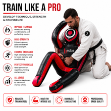 Load image into Gallery viewer, MMA Grappling Dummy, Handmade BJJ Wrestling Dummy Judo Punching Bag Brazilian JIU Jitsu Submission Self Defense- Vinyl 170cm Unfilled