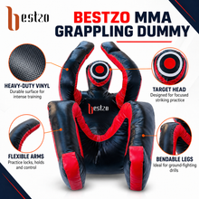 Load image into Gallery viewer, MMA Grappling Dummy, Handmade BJJ Wrestling Dummy Judo Punching Bag Brazilian JIU Jitsu Submission Self Defense- Vinyl 170cm Unfilled
