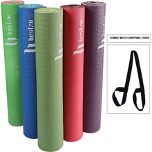 Load image into Gallery viewer, Bestzo HPE Yoga Mats-72"x 24" Extra Thick 1/4" Exercise and Workout Mat for Yoga Fitness, New Material HPE Exercise Mat ( Carrying Strap)