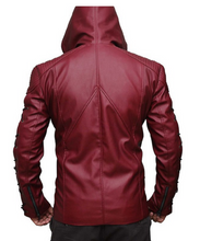 Load image into Gallery viewer, Bestzo Men's Arrow Arsenal Jacket Leather Red, High Quality, Xs-5xl