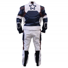 Load image into Gallery viewer, Bestzo Men's Fashion Motorbike Age of Ultron Real Leather Captain America Steve Rogers Motorcycle Leather Suit