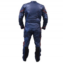 Load image into Gallery viewer, Bestzo Men's Fashion Motorbike Age of Ultron Real Leather Captain America Steve Rogers Motorcycle Leather Suit