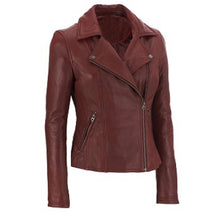Load image into Gallery viewer, Bestzo Women's Fashion Real Leather Jacket High Quality Jacket