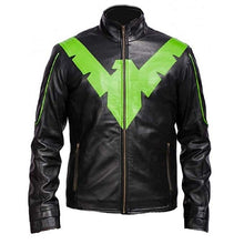 Load image into Gallery viewer, Bestzo Men's Fashion Nightwing Grayson Leather Jacket