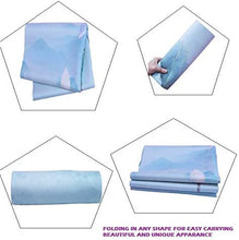 Load image into Gallery viewer, BESTZO Travel Yoga Mat-Sweat Absorbent Anti Slip Portable 1/16' Ultra Thin Folding Mat for Yoga Pilates Exercise (Carrying Bag)