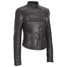 Load image into Gallery viewer, Bestzo Women's Fashion Real Leather Jacket High Quality Jacket