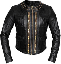 Load image into Gallery viewer, Bestzo Women's Fashion Real Leather Jacket High Quality Jacket