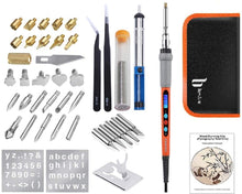 Load image into Gallery viewer, BESTZO Wood Burning Kit -LCD Wood Burning Tool Kit With Soldering Iron, Pyrography Wood Burning Pen With Embossing, Carving, (Soldering Tip)