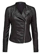 Load image into Gallery viewer, Bestzo Women's Fashion Real Leather Jacket Motorcycle High Quality Biker Jacket
