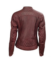 Load image into Gallery viewer, Bestzo Women's Fashion Real Leather Jacket High Quality Jacket