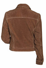Load image into Gallery viewer, Western Leather Jackets for Women Cowgirl Leather Fringe Beaded Coat Suede Leather shirt