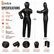 Load image into Gallery viewer, Bestzo MMA Grappling Dummy- Brazillian Jiu Jitsu Kick Boxing Training, Wrestling Dummy Boxing Equipment for Training at Home Unfilled
