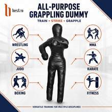 Load image into Gallery viewer, Bestzo MMA Grappling Dummy- Brazillian Jiu Jitsu Kick Boxing Training, Wrestling Dummy Boxing Equipment for Training at Home Unfilled
