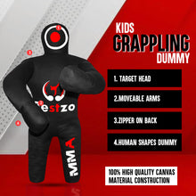 Load image into Gallery viewer, MMA Grappling Dummy- Punching Bag for Kids Wrestling BJJ Judo Karate Throwing Self Defense Boxing Brazilian Jiu Jitsu Dummies - UNFILLED
