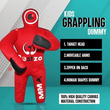 Load image into Gallery viewer, MMA Grappling Dummy- Punching Bag for Kids Wrestling BJJ Judo Karate Throwing Self Defense Boxing Brazilian Jiu Jitsu Dummies - UNFILLED
