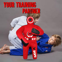 Load image into Gallery viewer, MMA Grappling Dummy- Punching Bag for Kids Wrestling BJJ Judo Karate Throwing Self Defense Boxing Brazilian Jiu Jitsu Dummies - UNFILLED
