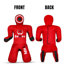 Load image into Gallery viewer, MMA Grappling Dummy -Brazilian Jiu Jitsu Dummy Wrestling Grappling BJJ Dummy, Judo Punching Bag Throwing Dummy for Karate, Boxing Training Black Red-UNFILLED
