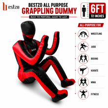 Load image into Gallery viewer, MMA Grappling Dummy, Handmade BJJ Wrestling Dummy Judo Punching Bag Brazilian JIU Jitsu Submission Self Defense- Vinyl 170cm Unfilled
