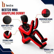 Load image into Gallery viewer, MMA Grappling Dummy, Handmade BJJ Wrestling Dummy Judo Punching Bag Brazilian JIU Jitsu Submission Self Defense- Vinyl 170cm Unfilled
