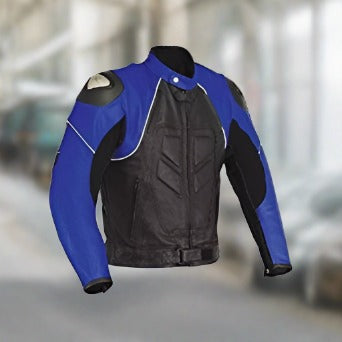 motorbike leather riding jacket for men