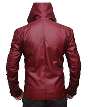Load image into Gallery viewer, Bestzo Men&#39;s Arrow Arsenal Jacket Leather Red, High Quality, Xs-5xl
