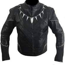 Load image into Gallery viewer, Bestzo Black Panther Fashion Leather Jacket – Captain America Civil War Leather Jacket
