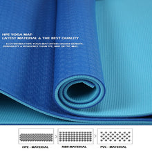 Load image into Gallery viewer, Bestzo HPE Yoga Mats-72&quot;x 24&quot; Extra Thick 1/4&quot; Exercise and Workout Mat for Yoga Fitness, New Material HPE Exercise Mat ( Carrying Strap)
