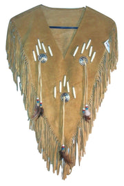 Western Leather Vest for Women Cowgirl Leather Fringe Beaded Coat Suede Leather shirt