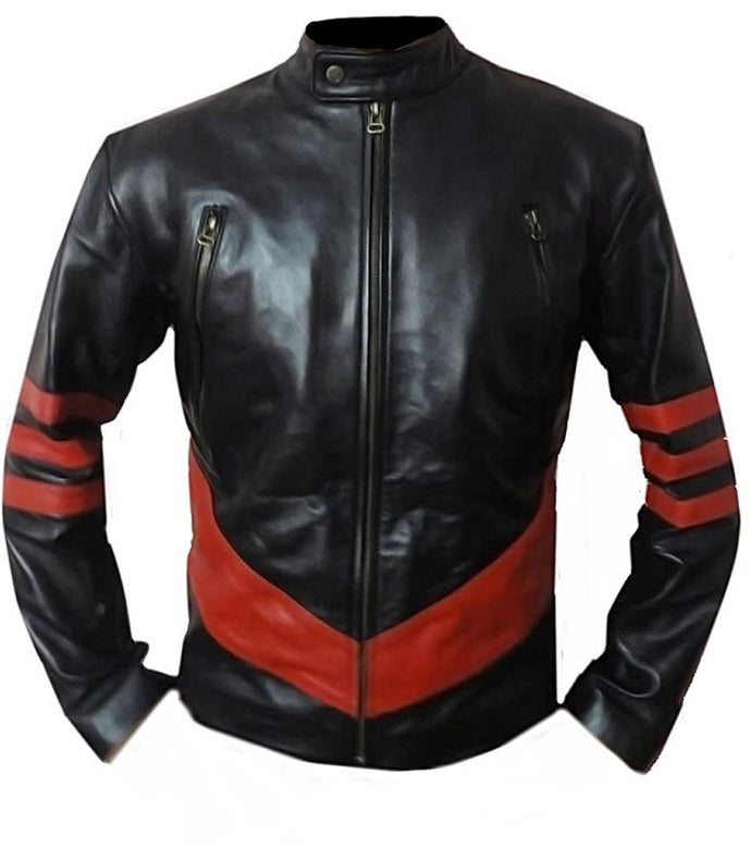 BESTZO Men's Fashion Motorbike X-Men 4 Wolverine Last Stand Motorcycle Leather Jacket