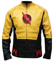 Load image into Gallery viewer, Bestzo Men&#39;s Vintage Flash Leather Jacket Multicolor

